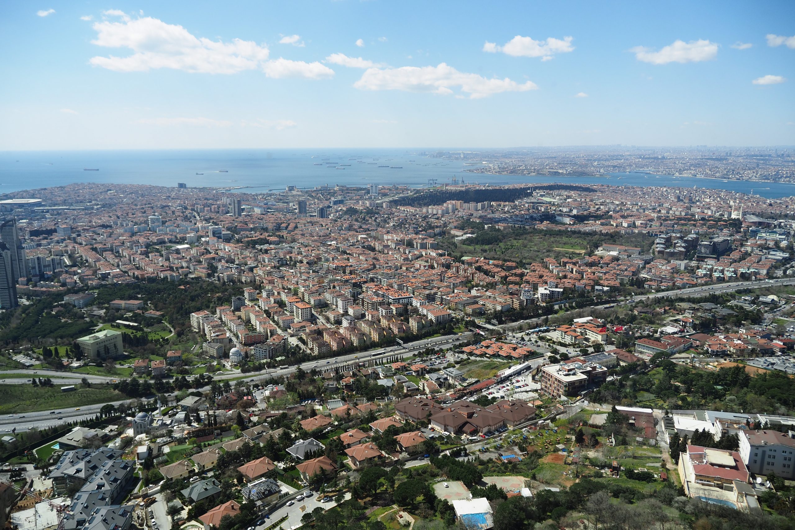 Aerial view of Istanbul — gateway city served by IST Airport iGA C-VIP Terminal VIP transfer service